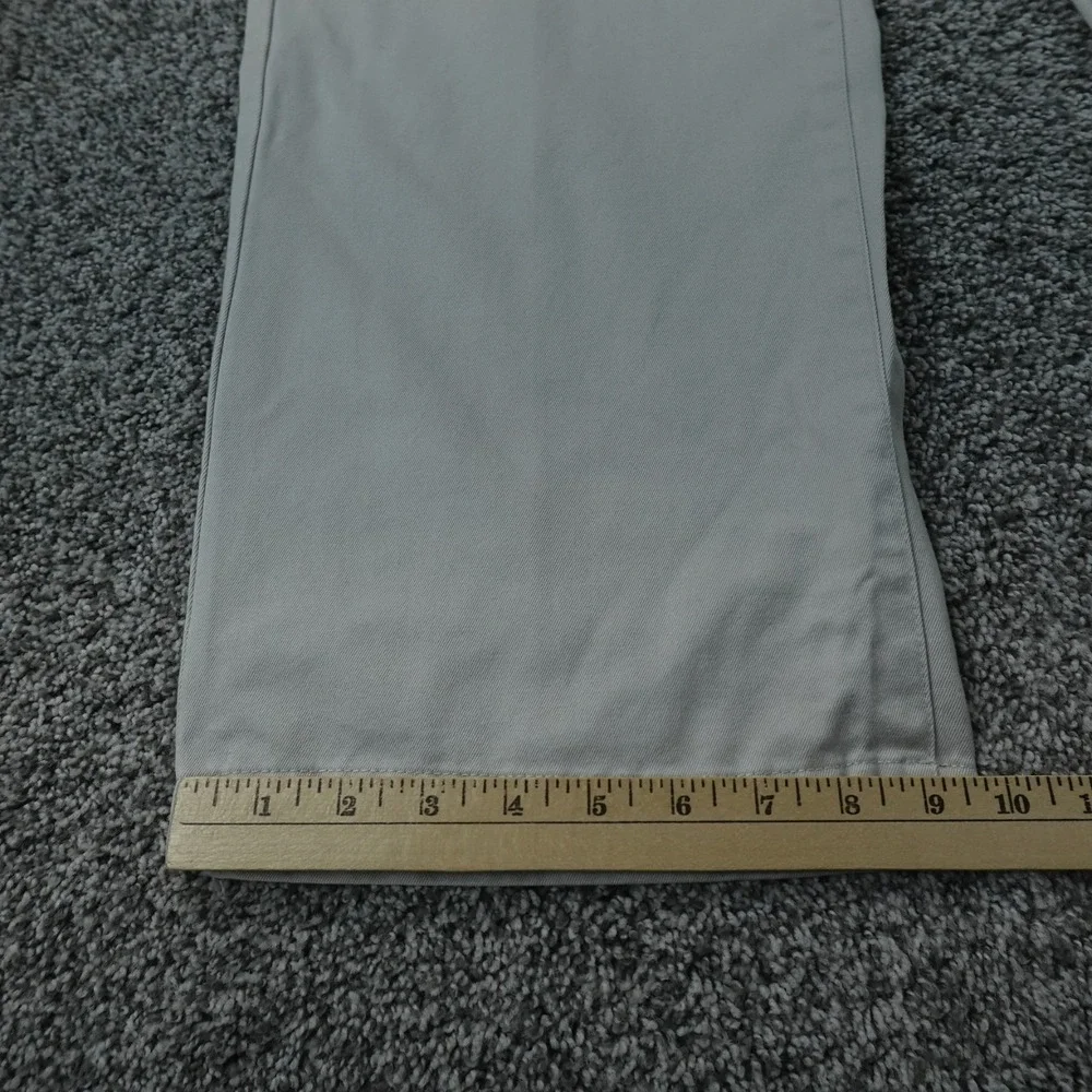 Gap Pants Mens 38X32 Beige Khaki Flat Front Chino Trouser‎ Classic Fit Wide Leg